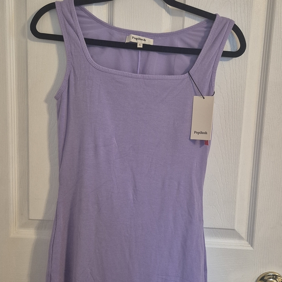 Popilush Lavender Tank Dress - Picture 2 of 10